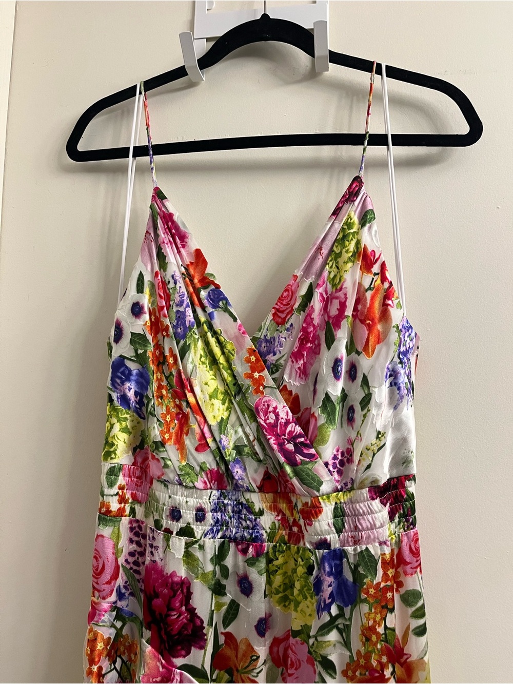 Alice + Olivia Hayden Floral Ruffle Maxi Dress Size 10 - Picture 4 of 12